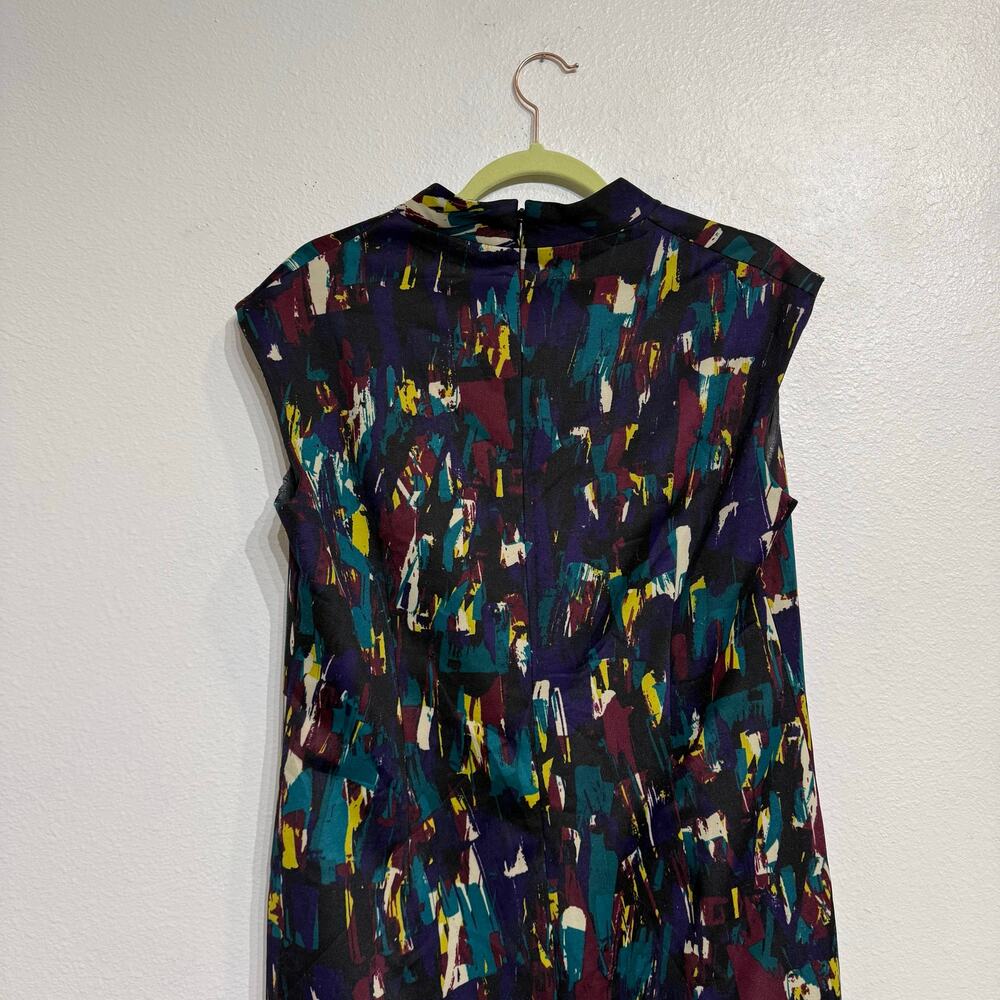 Kasper Black Sleeveless Midi Sheath Dress Sz 12 - Picture 8 of 12